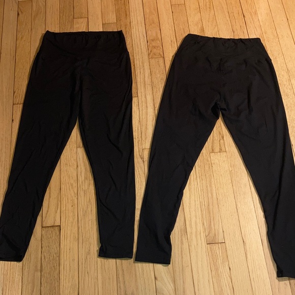 NWOT…Black High-Waisted light-weight cotton Leggings BUNDLE - Picture 5 of 5